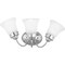 Progress Lighting Fluted Glass Collection Three-Light Bath & Vanity P3289-15ET - alternate 1